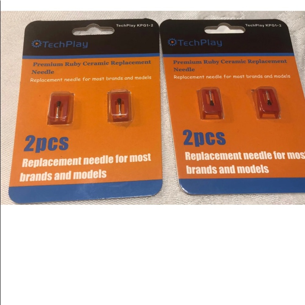 TechPlay replacement needle for record player fits most record players 2 packs